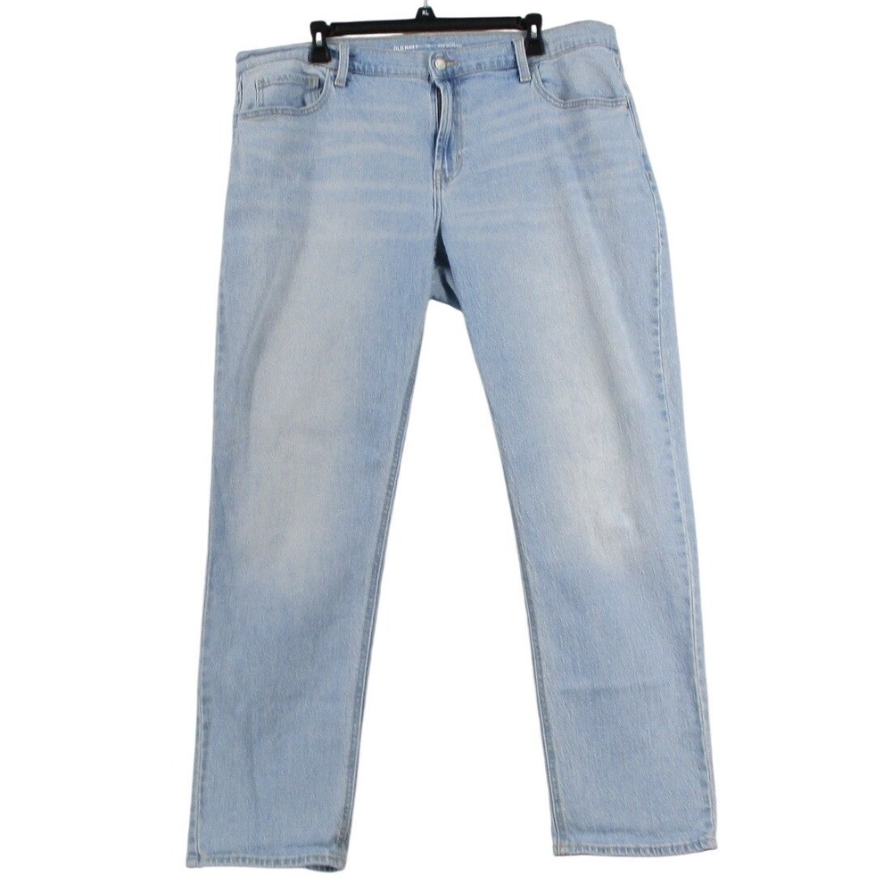 Old Navy OG Straight Light‎ Wash High Waisted Jeans Womens Size 18 Light Blue